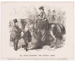 MR PUNCH RECEIVING THE VICTORIA CROSS